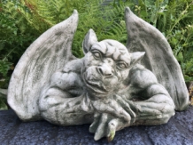 De XL Denker - Gargoyle - decoratie voor de muur - Stone Monster - middeleeuws figuur